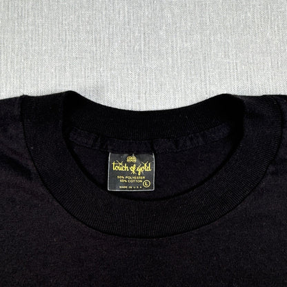 美品 80s 90s cats Tシャツ USA製 黒 フェード 両面 劇団四季 L キャッツ m-u-2505-047