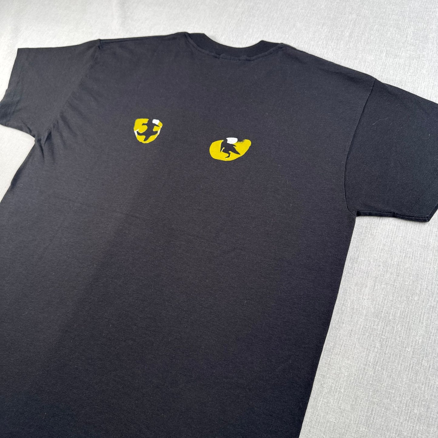 美品 80s 90s cats Tシャツ USA製 黒 フェード 両面 劇団四季 L キャッツ m-u-2505-047