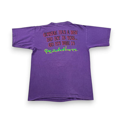 90s バッドマン batman forever 1995 リドラー DCコミックス キャラクター 紫 Tシャツ m-u-2505-048