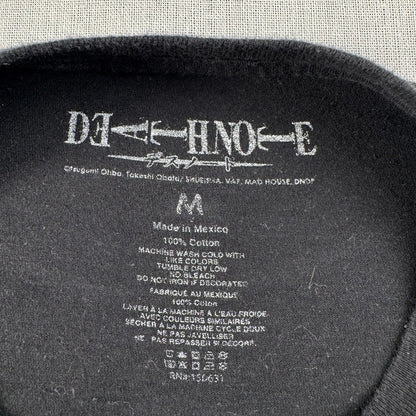 00s DEATH NOTE デスノート エル りんご Tシャツ 映画T 黒 M m-u-2505-051