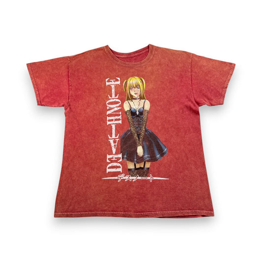 00s DEATH NOTE デスノート ミサミサ Tシャツ 映画T 赤 タイダイ M m-u-2505-053