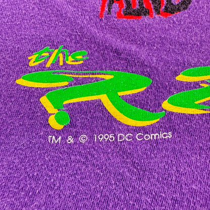 90s バッドマン batman forever 1995 リドラー DCコミックス キャラクター 紫 Tシャツ m-u-2505-048