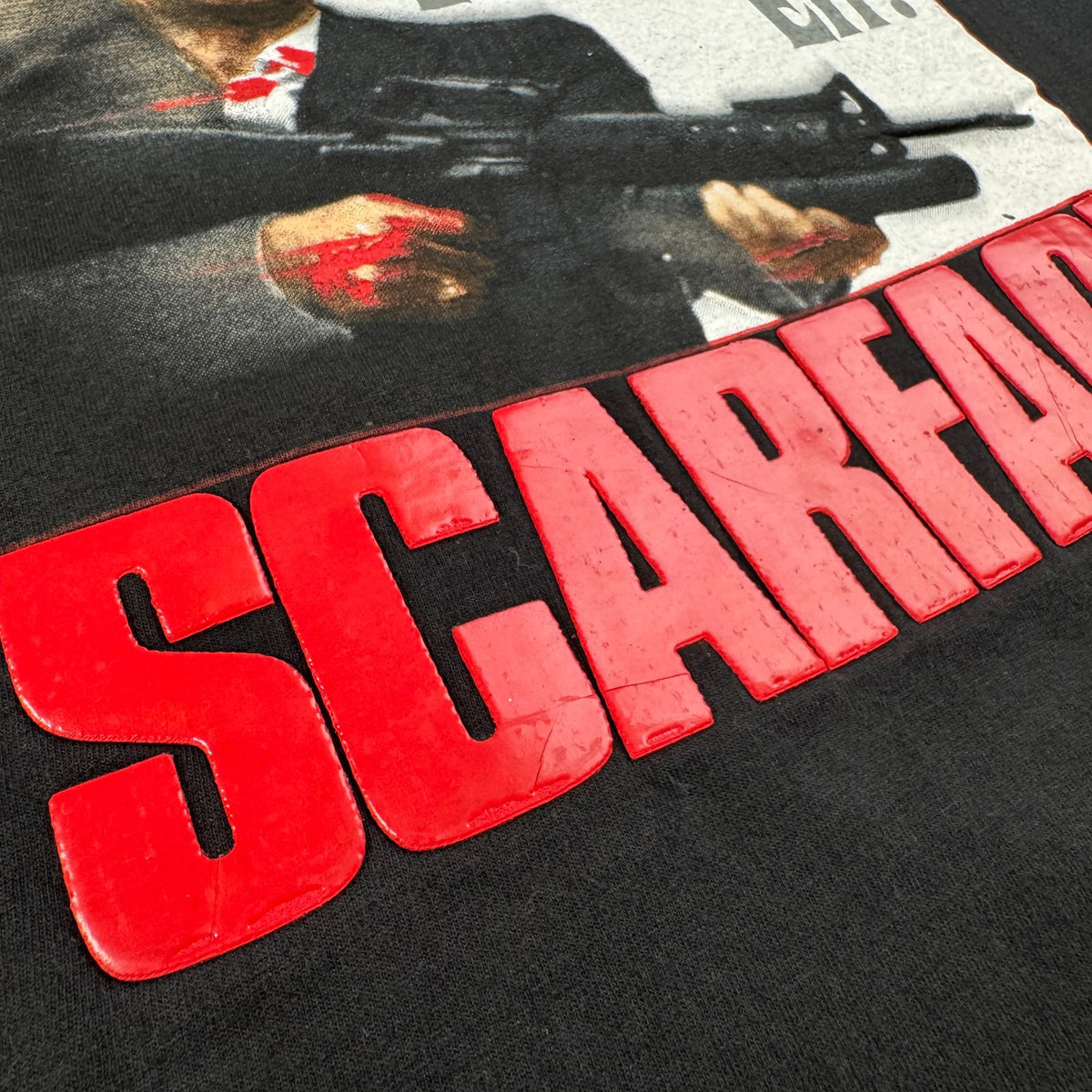 00s スカーフェイス SCAREFACE USA製 Tシャツ 映画T 黒 HOW'D JOU LIKE THAT EH? 3XL m-u-2505-052