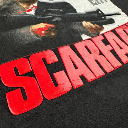 00s スカーフェイス SCAREFACE USA製 Tシャツ 映画T 黒 HOW'D JOU LIKE THAT EH? 3XL m-u-2505-052