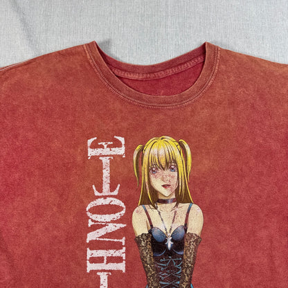 00s DEATH NOTE デスノート ミサミサ Tシャツ 映画T 赤 タイダイ M m-u-2505-053