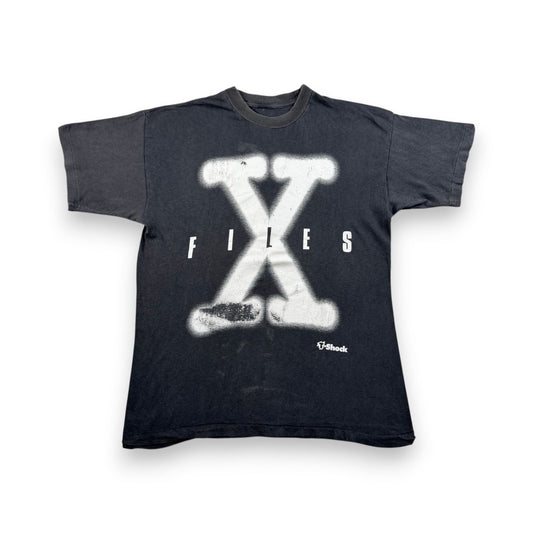 90s X-FILES エックスファイル 映画T Tシャツ シングルステッチ 黒 m-x-2505-002