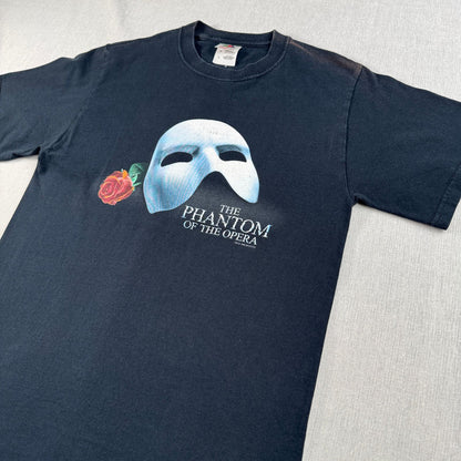 1986コピーライト オペラ座の怪人 Tシャツ 黒 S m-x-2505-001