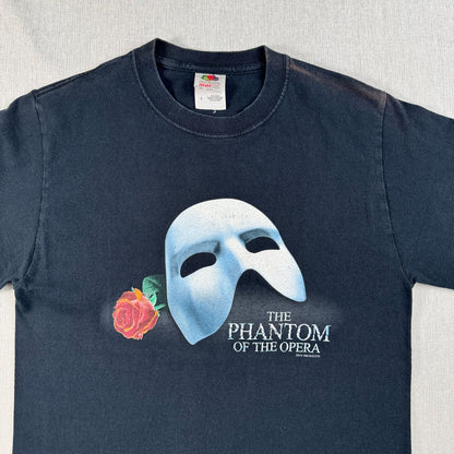 1986コピーライト オペラ座の怪人 Tシャツ 黒 S m-x-2505-001