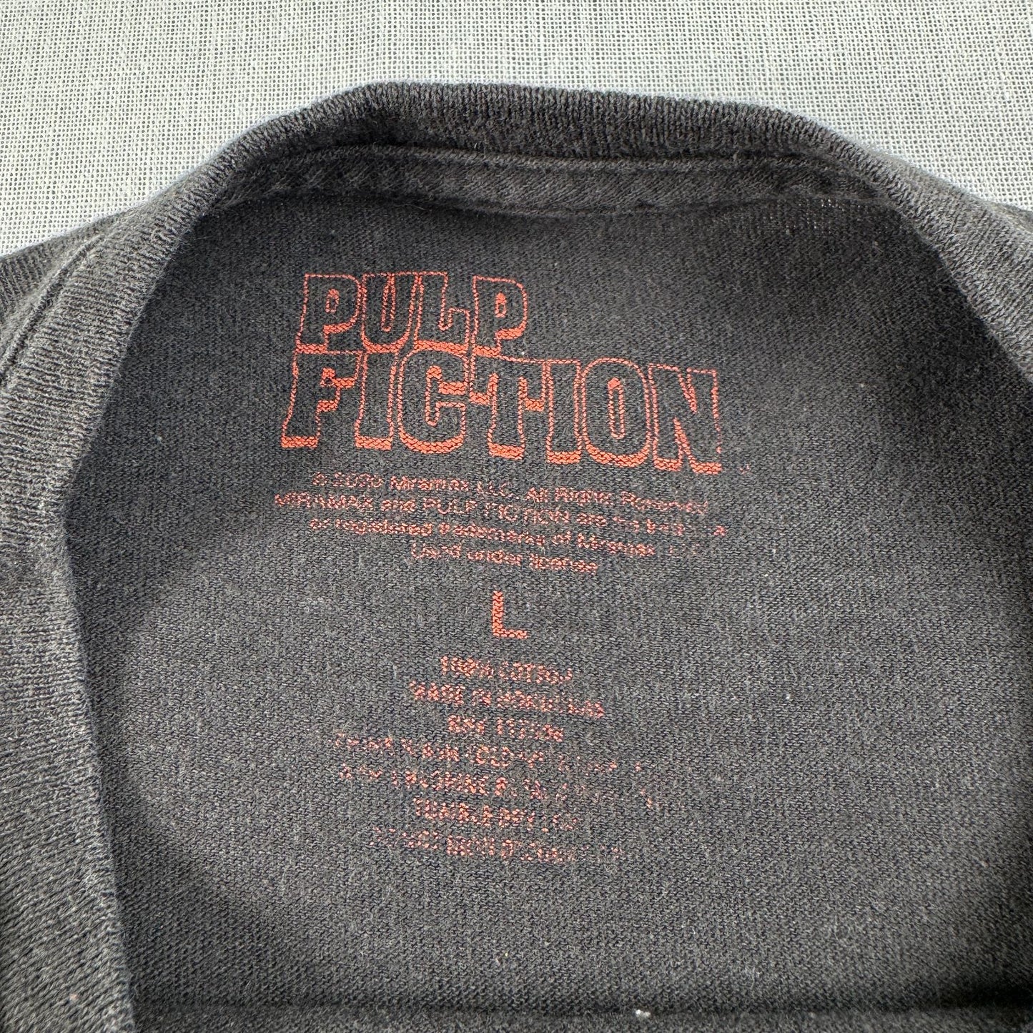 00s PULP FICTION パルプフィクション 映画 Tシャツ タランティーノ m-x-2505-003