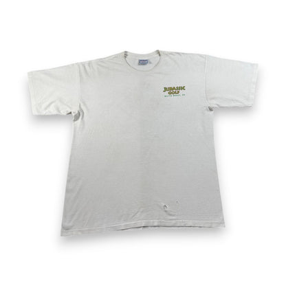 90s JURASSIC PARK ジュラシックゴルフ ジュラシックパーク 白 USA製 Tシャツ XL m-x-2505-009