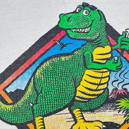 90s JURASSIC PARK ジュラシックゴルフ ジュラシックパーク 白 USA製 Tシャツ XL m-x-2505-009