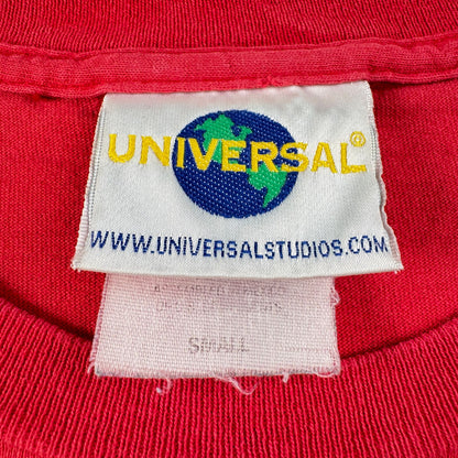 90s ジュラシックパーク JURASSIC PARK 赤 Tシャツ S m-x-2505-010