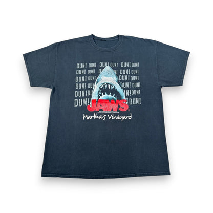 JAWS ジョーズ Tシャツ 映画 鮫 黒 ユニバーサル m-x-2505-014