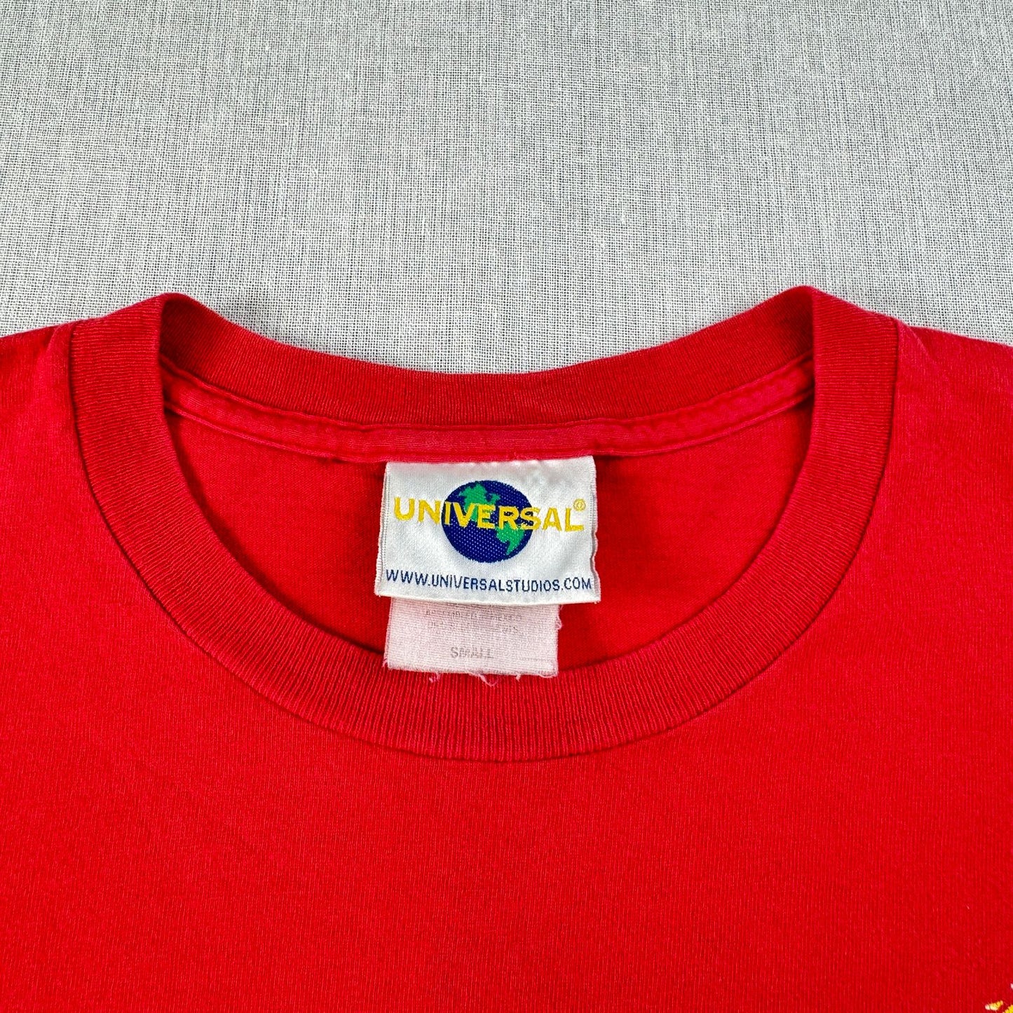 90s ジュラシックパーク JURASSIC PARK 赤 Tシャツ S m-x-2505-010