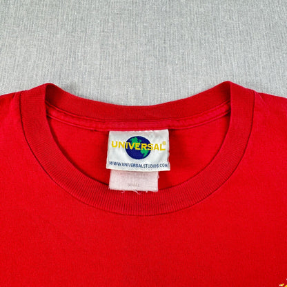 90s ジュラシックパーク JURASSIC PARK 赤 Tシャツ S m-x-2505-010