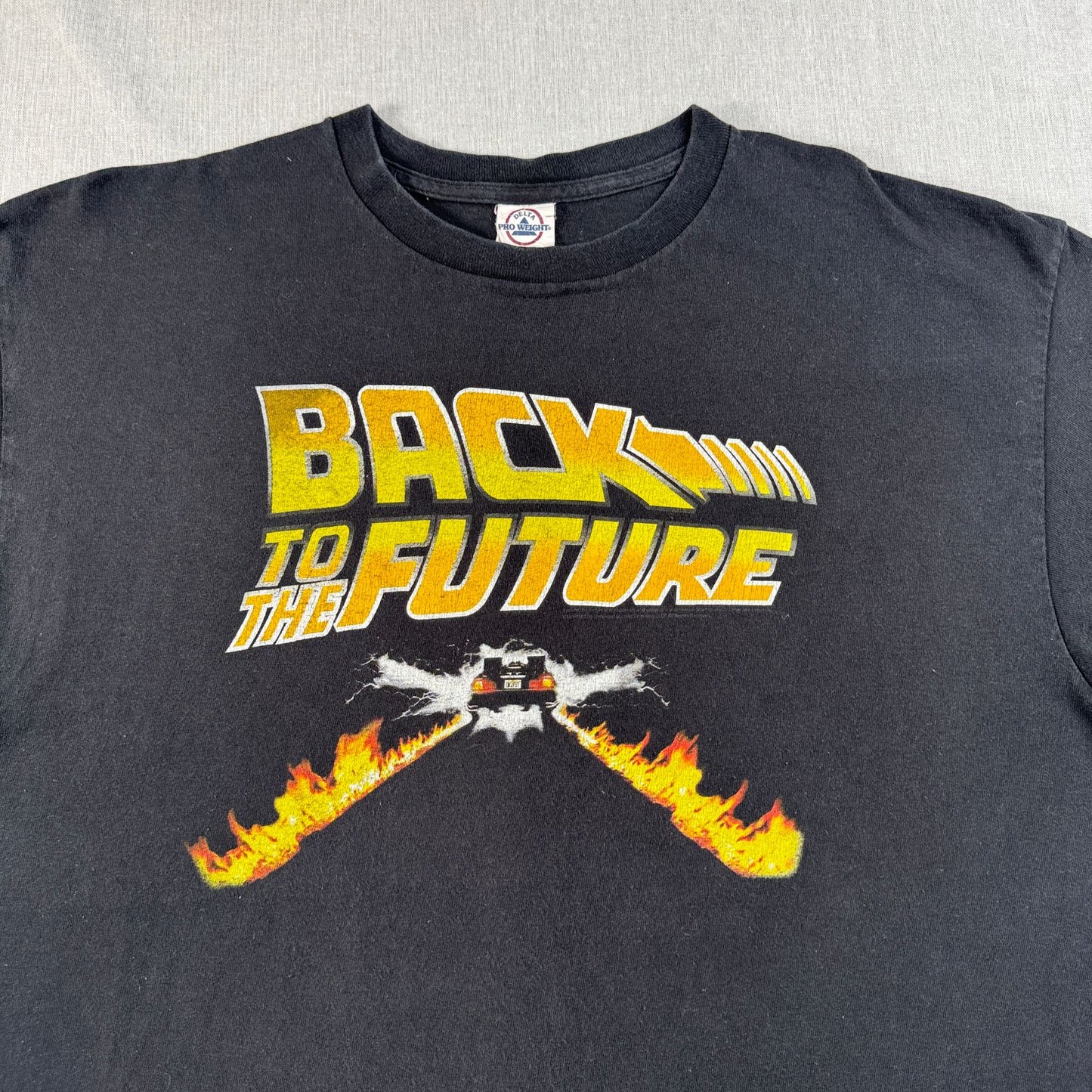 バックトゥーザフューチャー BACK TO THE FUTURE Tシャツ 映画 ユニバーサル 黒 デルタ XL m-x-2505-011