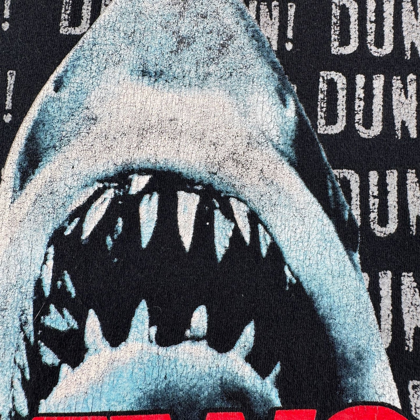 JAWS ジョーズ Tシャツ 映画 鮫 黒 ユニバーサル m-x-2505-014
