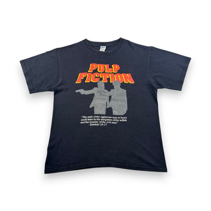 00s PULP FICTION パルプフィクション 映画 Tシャツ 黒 タランティーノ コピーライト M m-x-2505-018