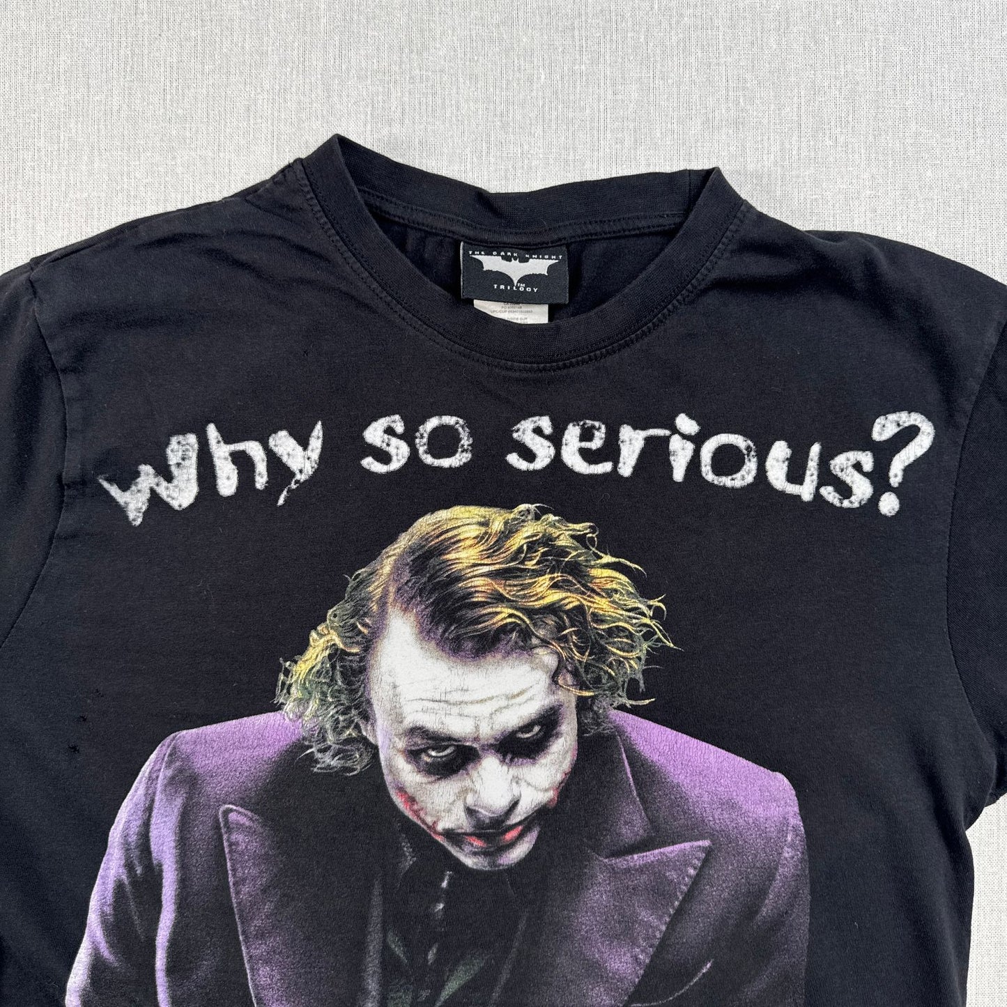 00s JOKER Why So Serious? ジョーカー The Dark Knight ダークナイト 映画T 黒 S m-x-2505-017
