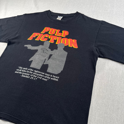 00s PULP FICTION パルプフィクション 映画 Tシャツ 黒 タランティーノ コピーライト M m-x-2505-018