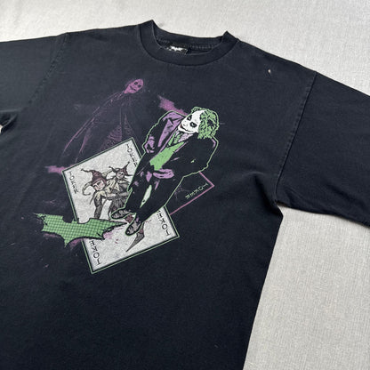 00s JOKER ジョーカー ダークナイト The Dark Knight 映画T 黒 M m-x-2505-021