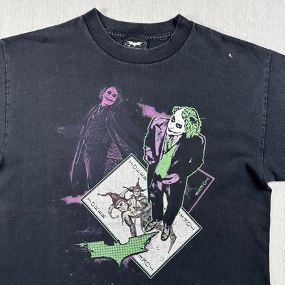 00s JOKER ジョーカー ダークナイト The Dark Knight 映画T 黒 M m-x-2505-021