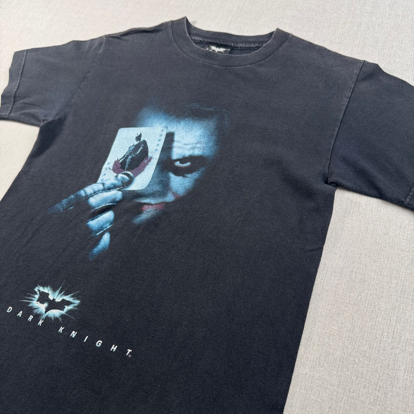 入手困難 00s JOKER ジョーカー ダークナイト トランプ The Dark Knight 映画T 黒 両面 m-x-2505-024