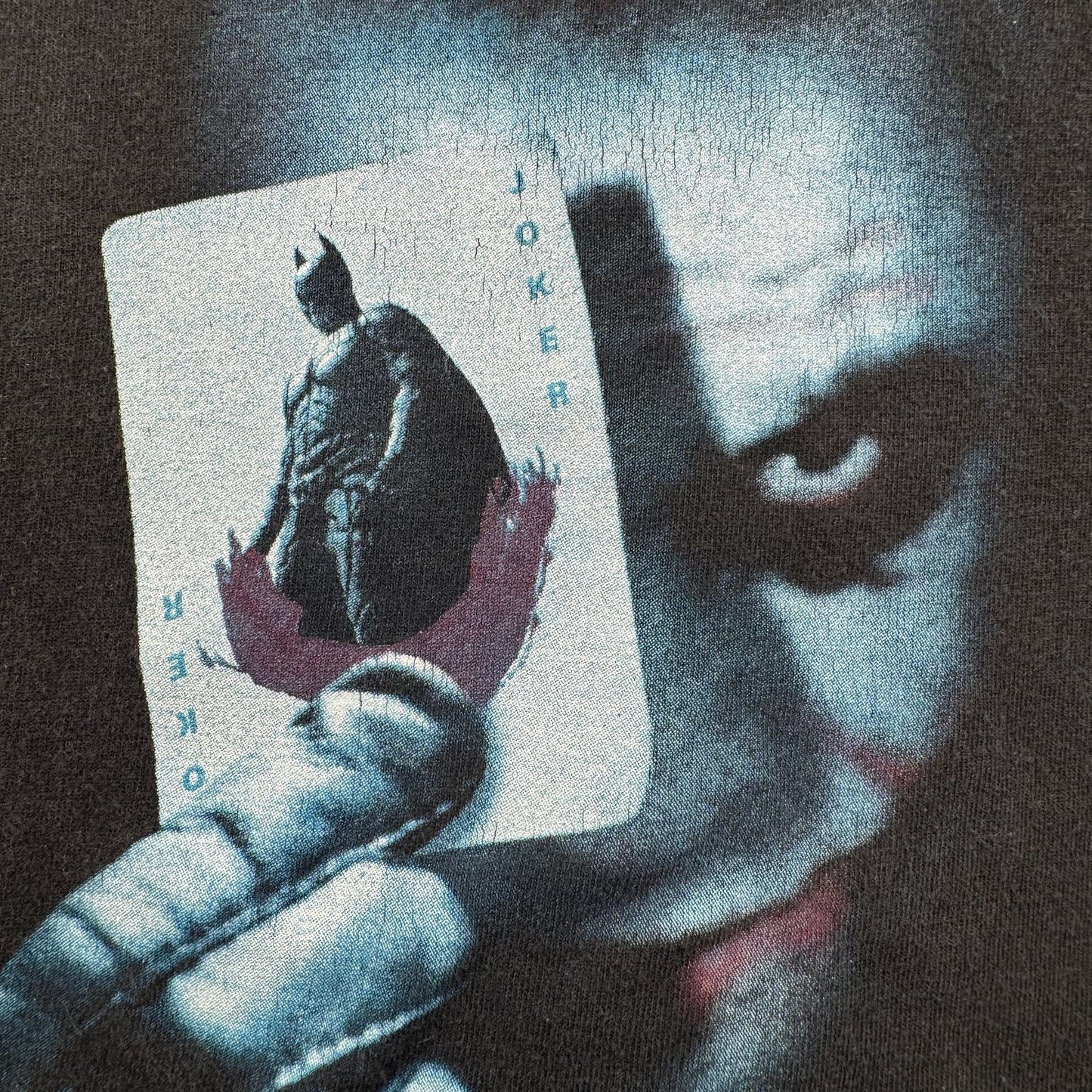 入手困難 00s JOKER ジョーカー ダークナイト トランプ The Dark Knight 映画T 黒 両面 m-x-2505-024