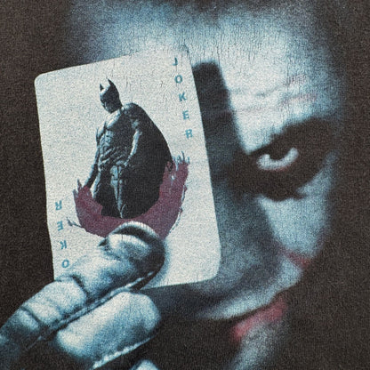 入手困難 00s JOKER ジョーカー ダークナイト トランプ The Dark Knight 映画T 黒 両面 m-x-2505-024