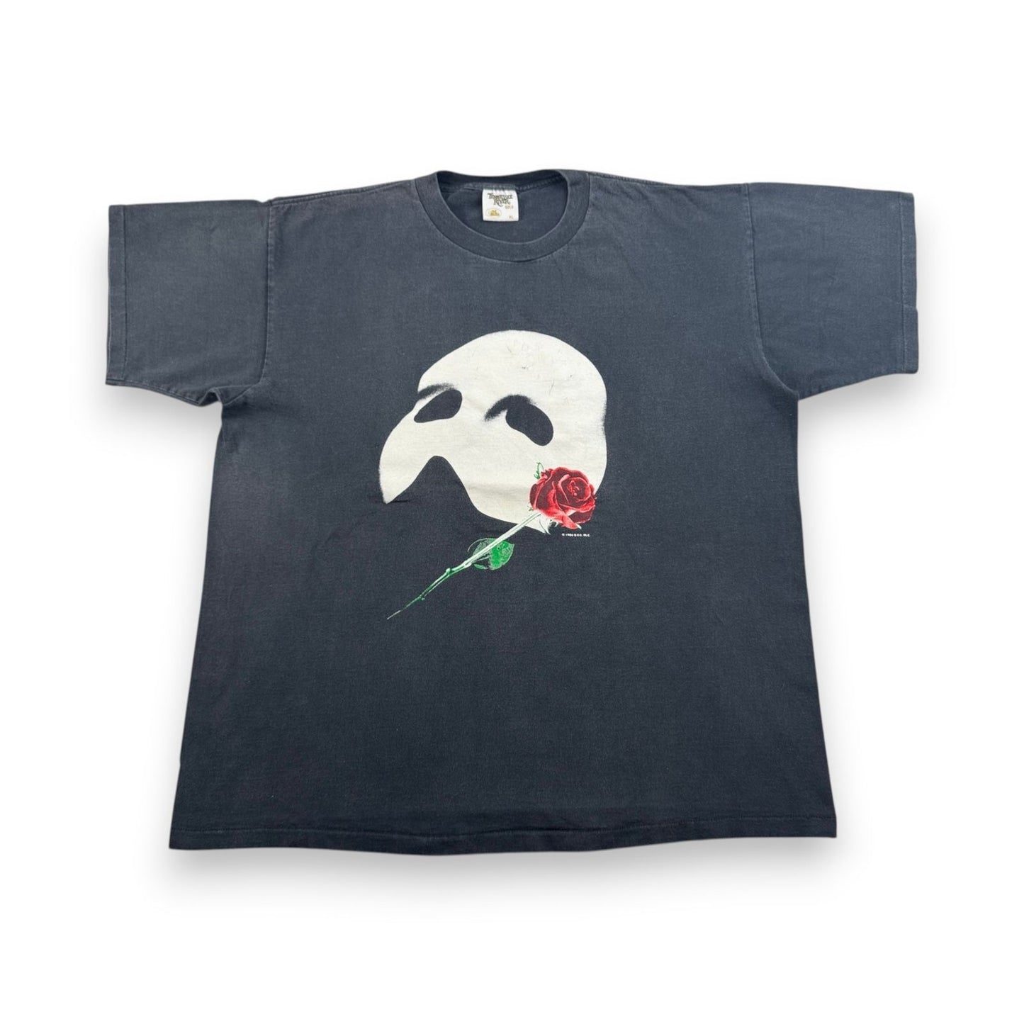 80s 90s オペラ座の怪人 USA製 蓄光 Tシャツ 黒 XL テネシーリバー シングルステッチ m-x-2505-029