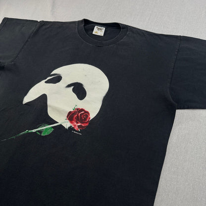 80s 90s オペラ座の怪人 USA製 蓄光 Tシャツ 黒 XL テネシーリバー シングルステッチ m-x-2505-029