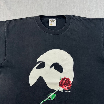 80s 90s オペラ座の怪人 USA製 蓄光 Tシャツ 黒 XL テネシーリバー シングルステッチ m-x-2505-029