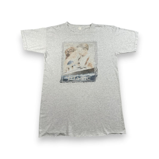 90s TITANIC タイタニック 映画 Tシャツ グレー m-x-2505-030