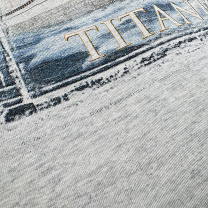 90s TITANIC タイタニック 映画 Tシャツ グレー m-x-2505-030