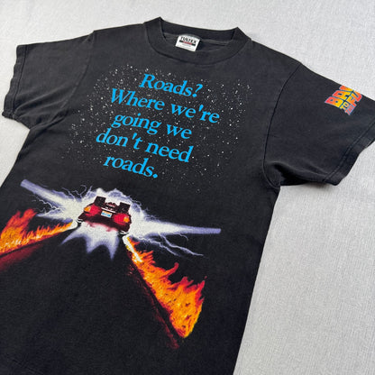 バックトゥーザフューチャー BACK TO THE FUTURE Tシャツ 映画 ユニバーサル 黒 S m-x-2505-031