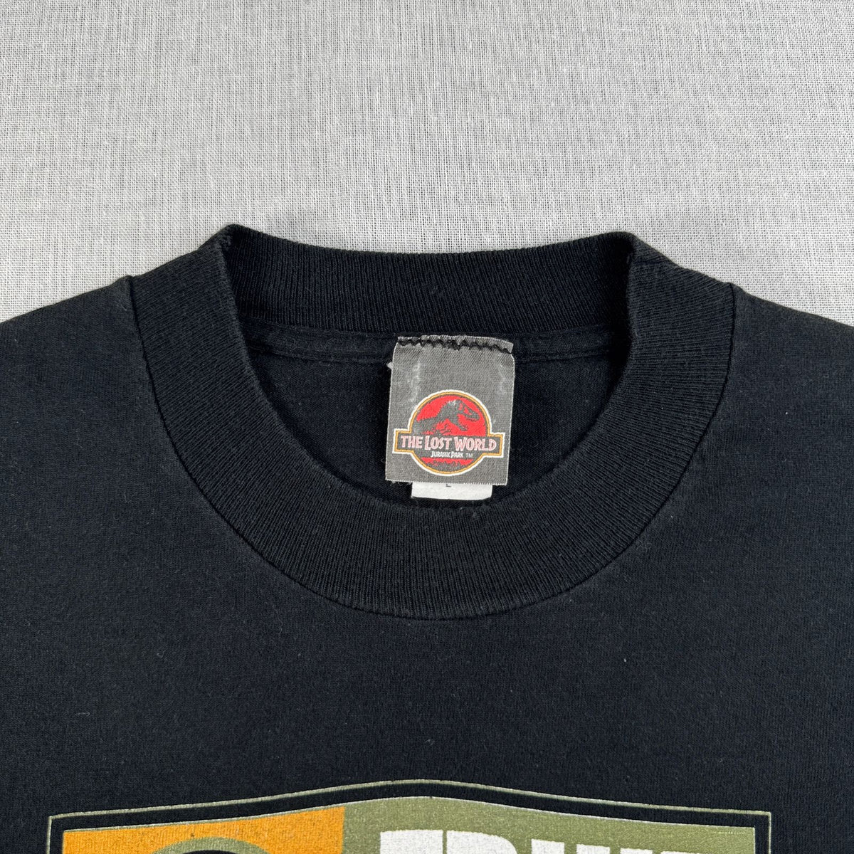 90s ジュラシックパーク the lost world ロストワールド 映画T Tシャツ Jurassic Park USA製 L シングルステッチ m-x-2505-033