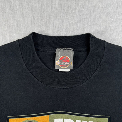 90s ジュラシックパーク the lost world ロストワールド 映画T Tシャツ Jurassic Park USA製 L シングルステッチ m-x-2505-033
