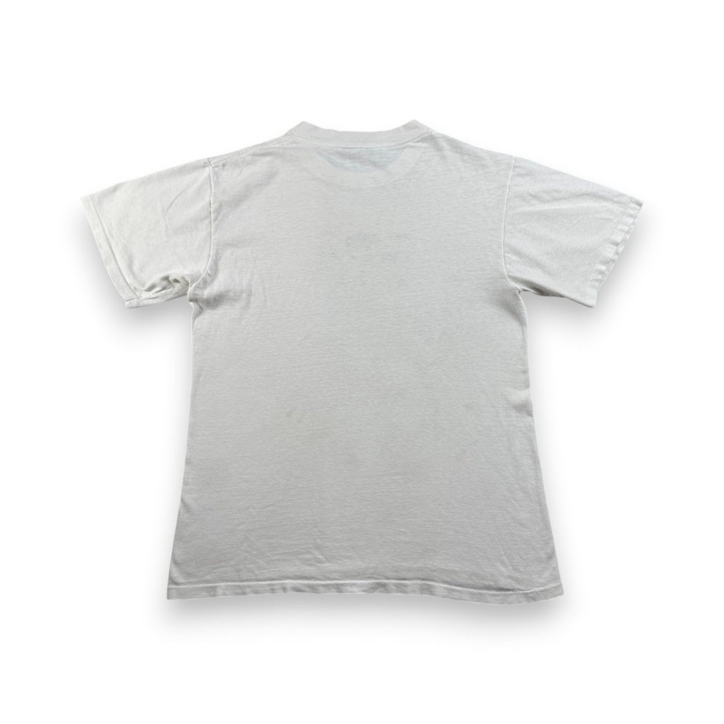 90s フランス 女 アートT Tシャツ ONEITA 白 mode's de vie a-u-2505-090