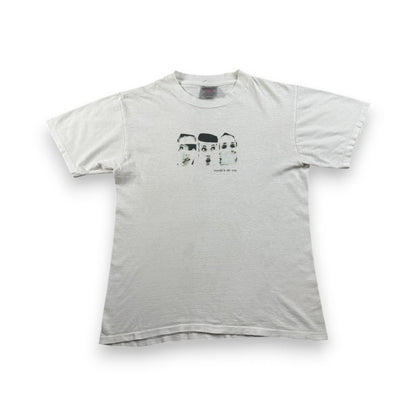 90s フランス 女 アートT Tシャツ ONEITA 白 mode's de vie a-u-2505-090