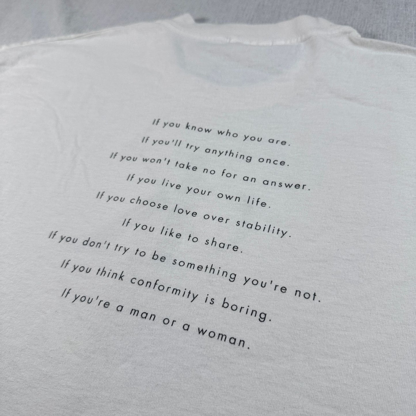 90s Calvin Klein カルバンクライン USA製 Tシャツ メッセージ 白 XL br-000010