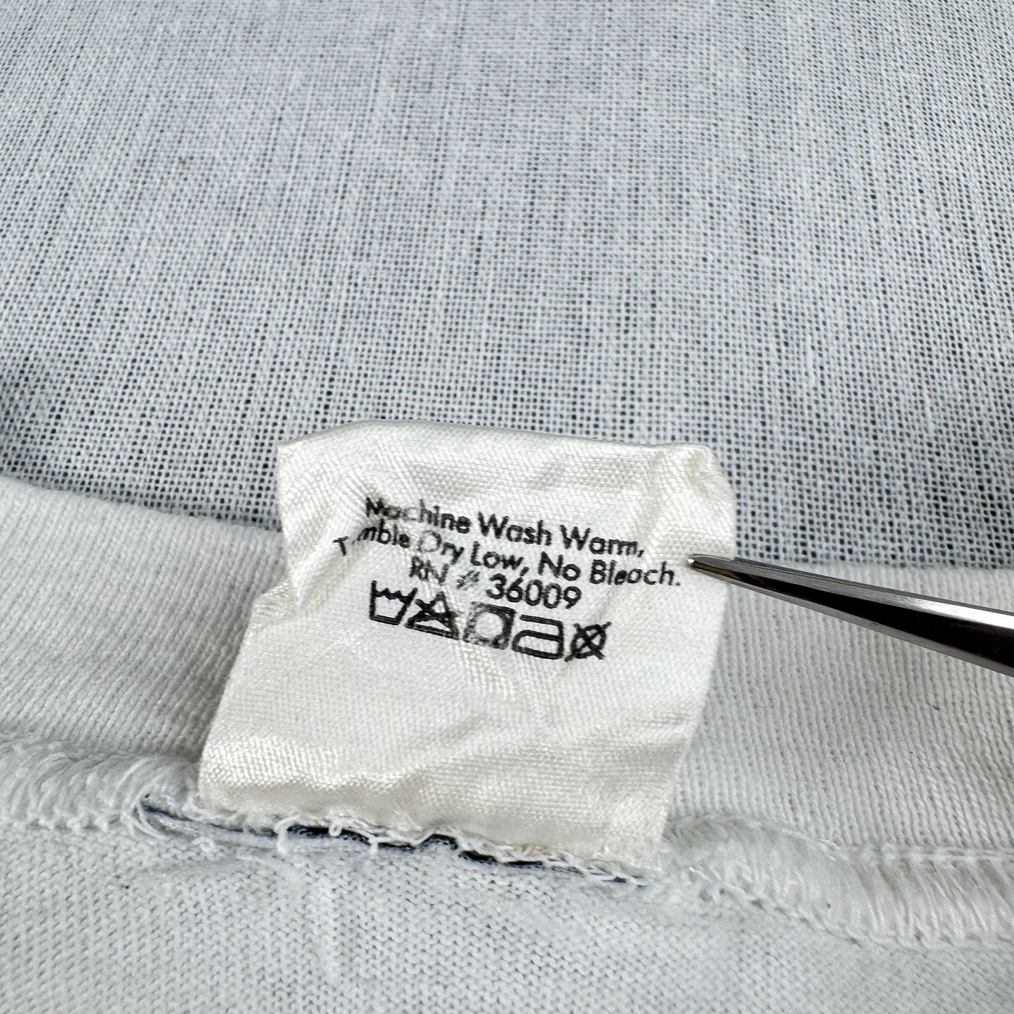 90s Calvin Klein カルバンクライン USA製 Tシャツ メッセージ 白 XL br-000010