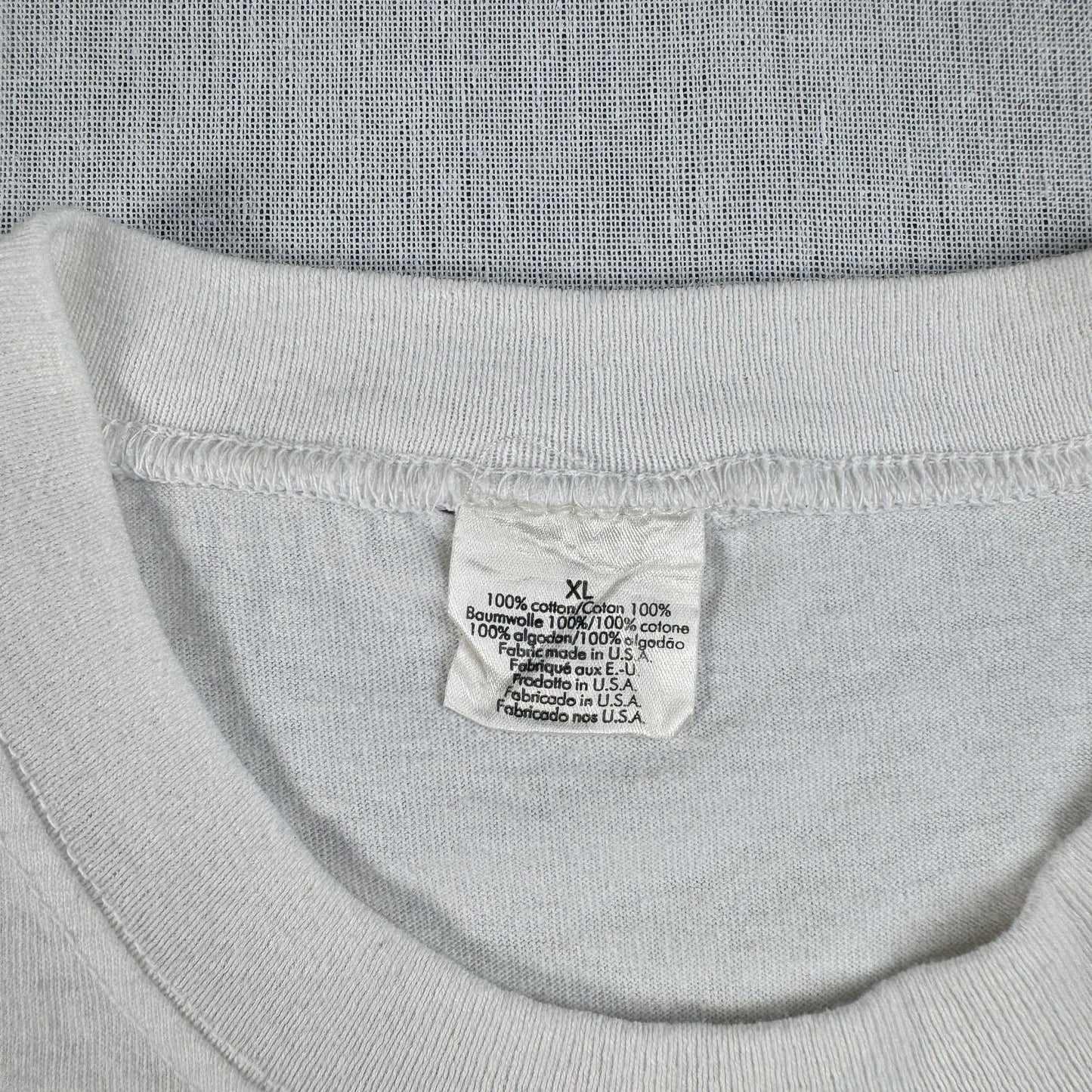 90s Calvin Klein カルバンクライン USA製 Tシャツ メッセージ 白 XL br-000010