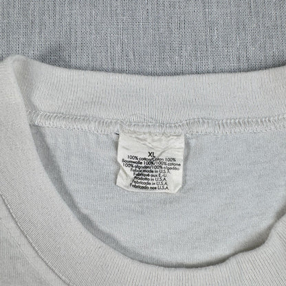 90s Calvin Klein カルバンクライン USA製 Tシャツ メッセージ 白 XL br-000010