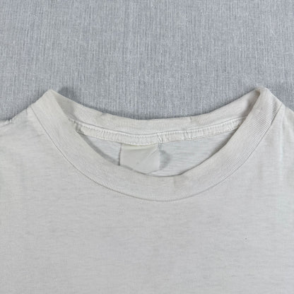 90s バナナリパブリック USA製 Tシャツ アートT 大陸 Banana Republic 白 シングルステッチ br-x-2505-006