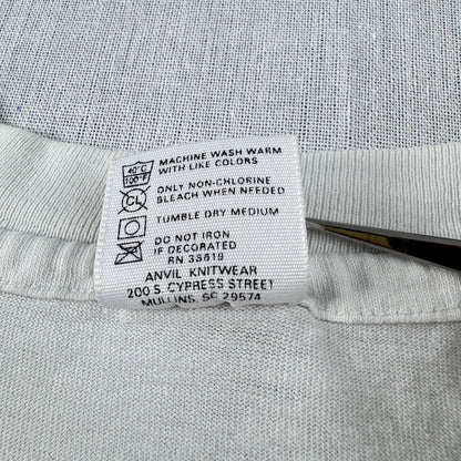 90s 灯台 アートT Tシャツ USA製 anvil XL 白 グレー ch-x-2505-009