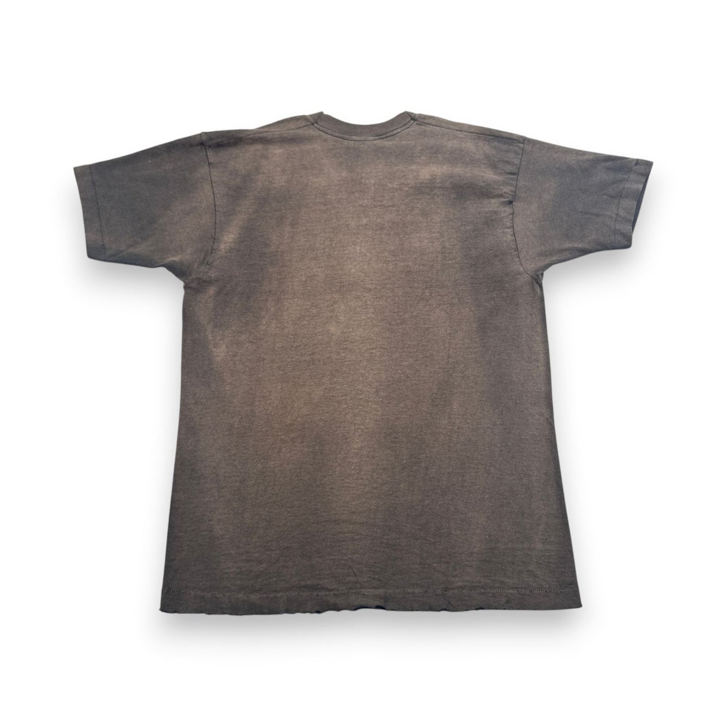 80s コーヒー カフェ Tシャツ DEATH BEFORE DECAF 黒 XL c1987 フェード 鬼フェード シングルステッチ co-x-2505-006