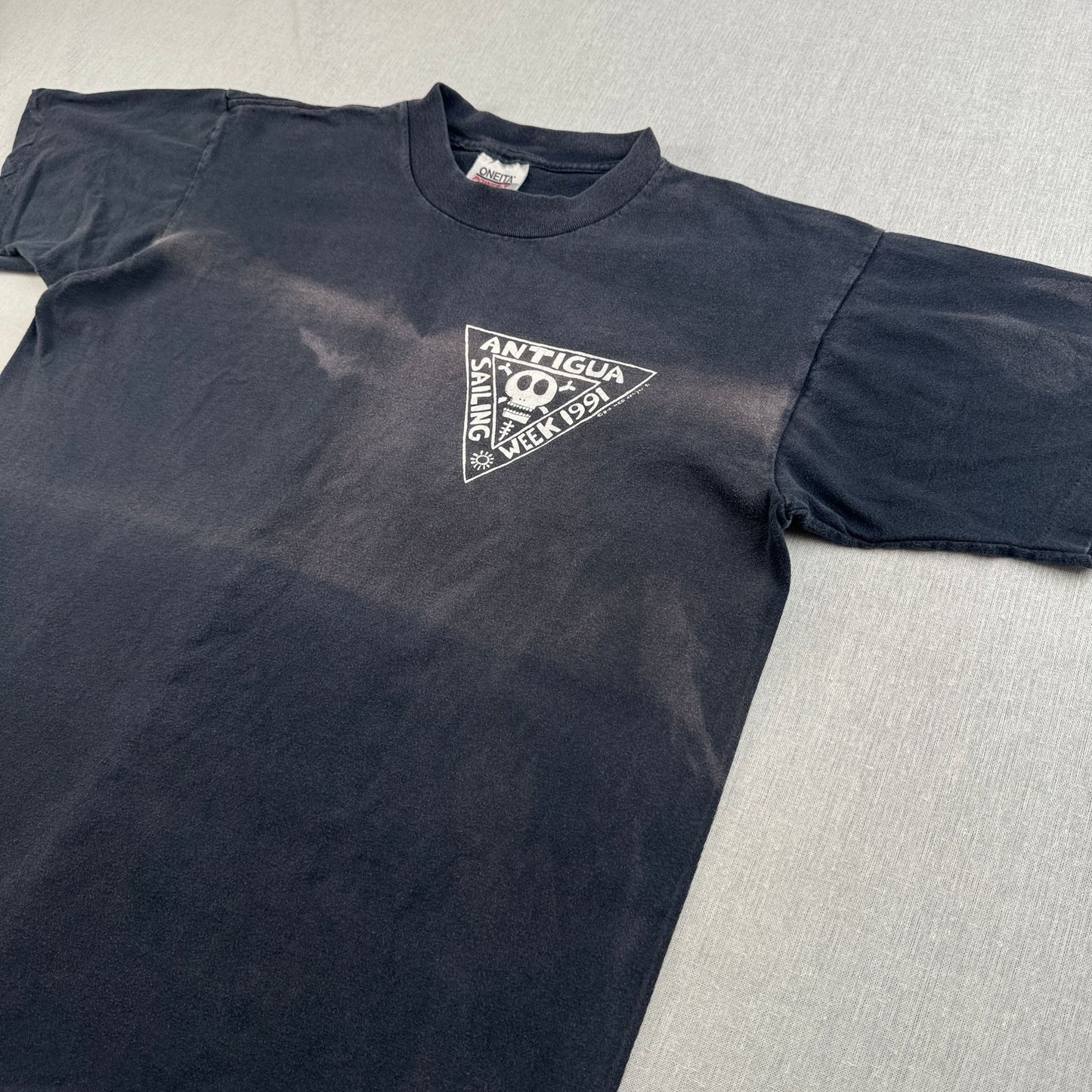 90s BIGHED ビッグヘッド アートT Tシャツ ドクロ フェード a-u-2505-014