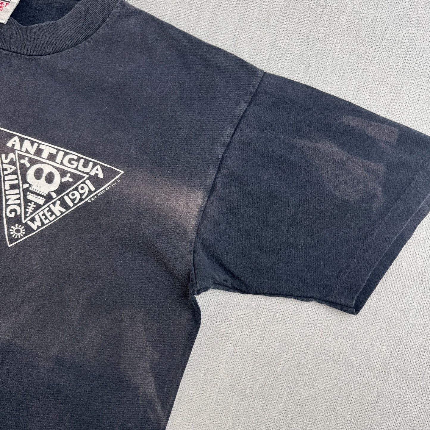 90s BIGHED ビッグヘッド アートT Tシャツ ドクロ フェード a-u-2505-014