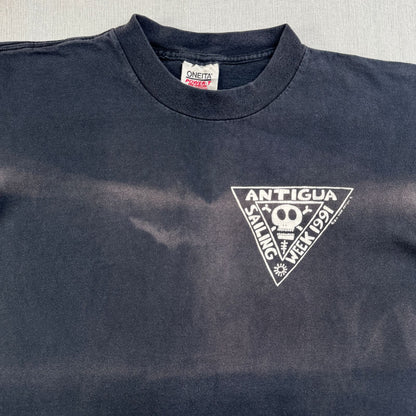 90s BIGHED ビッグヘッド アートT Tシャツ ドクロ フェード a-u-2505-014