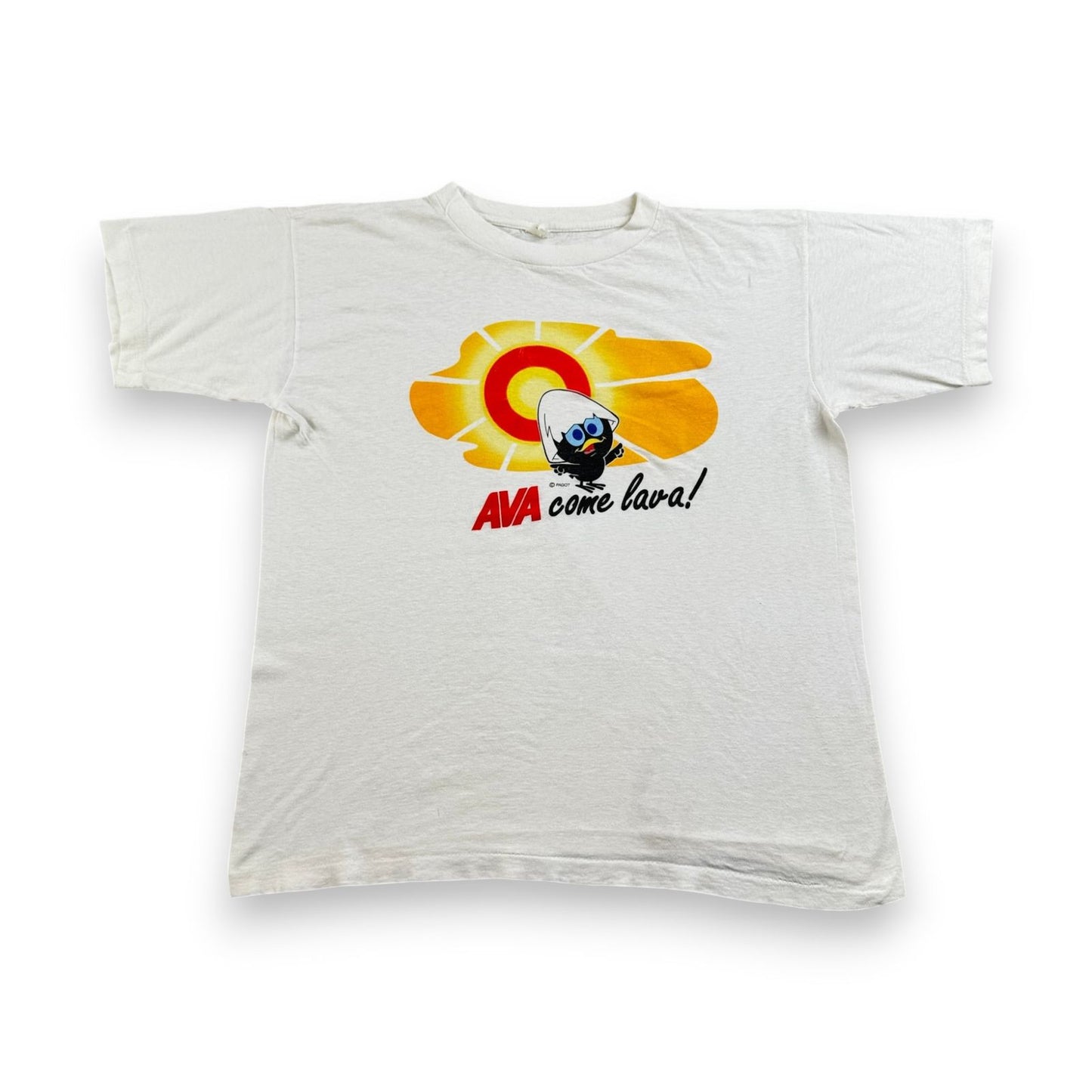 80s 90s pagot AVA カリメロ Tシャツ 白 キャラ シングルステッチ Tony Pagot 漫画 co-u-2505-014